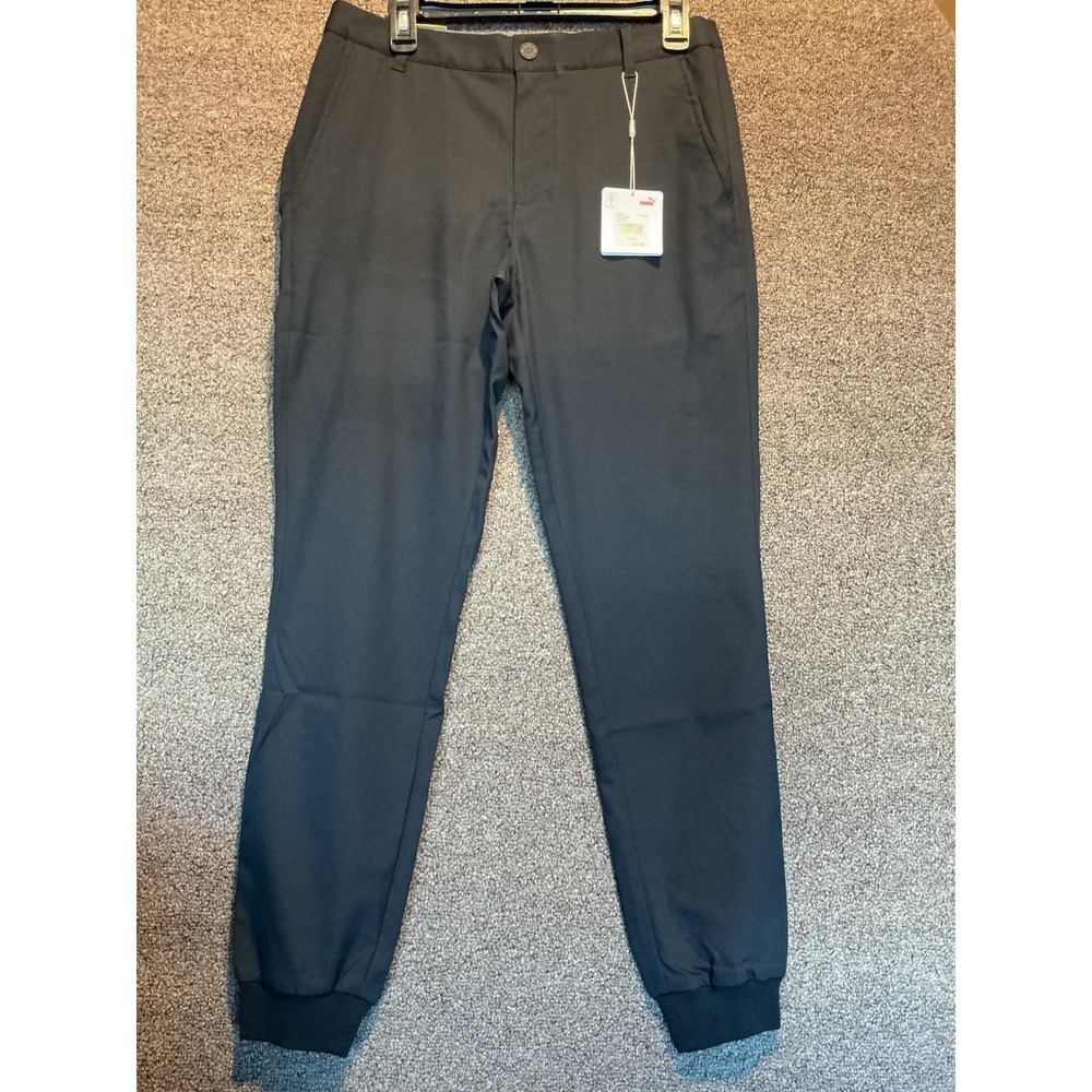 Puma Performance Jackpot Jogger NWT 30x32 Black Tailored Fit UPF 50+